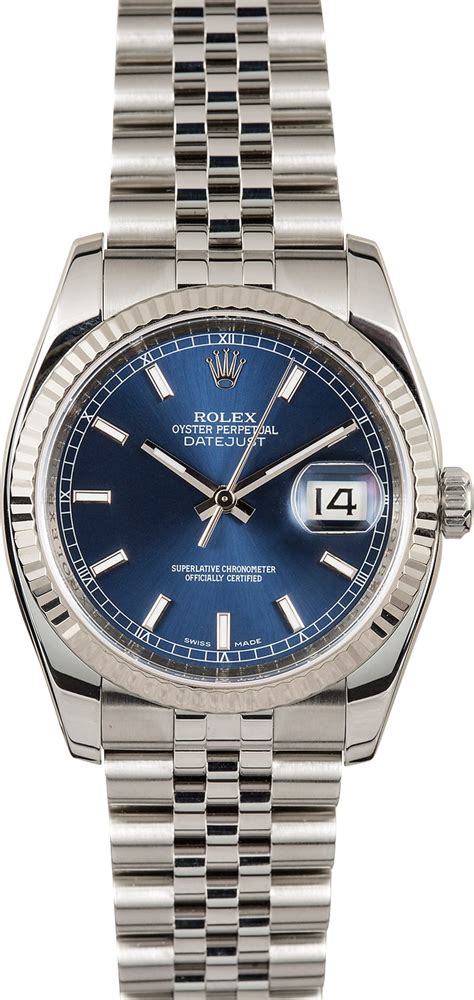 rolex 11623 blue dial wrist|Rolex datejust 116234 arf.